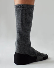 Essentials Mid Calf Sock -- Heather Gray/Black