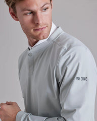 Momentum Golf Snap Crew Neck -- Blue Stone