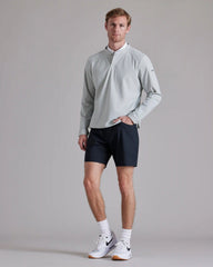 Momentum Golf Snap Crew Neck -- Blue Stone