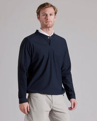 Momentum Golf Snap Crew Neck -- True Navy