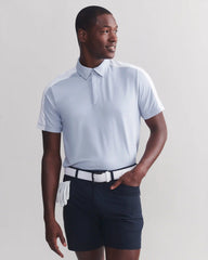 Momentum Tech Golf Polo -- Zen Blue/Bright White
