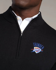 NBA Commuter® 1/4 Zip Sweater -- Black -- Oklahoma City Thunder