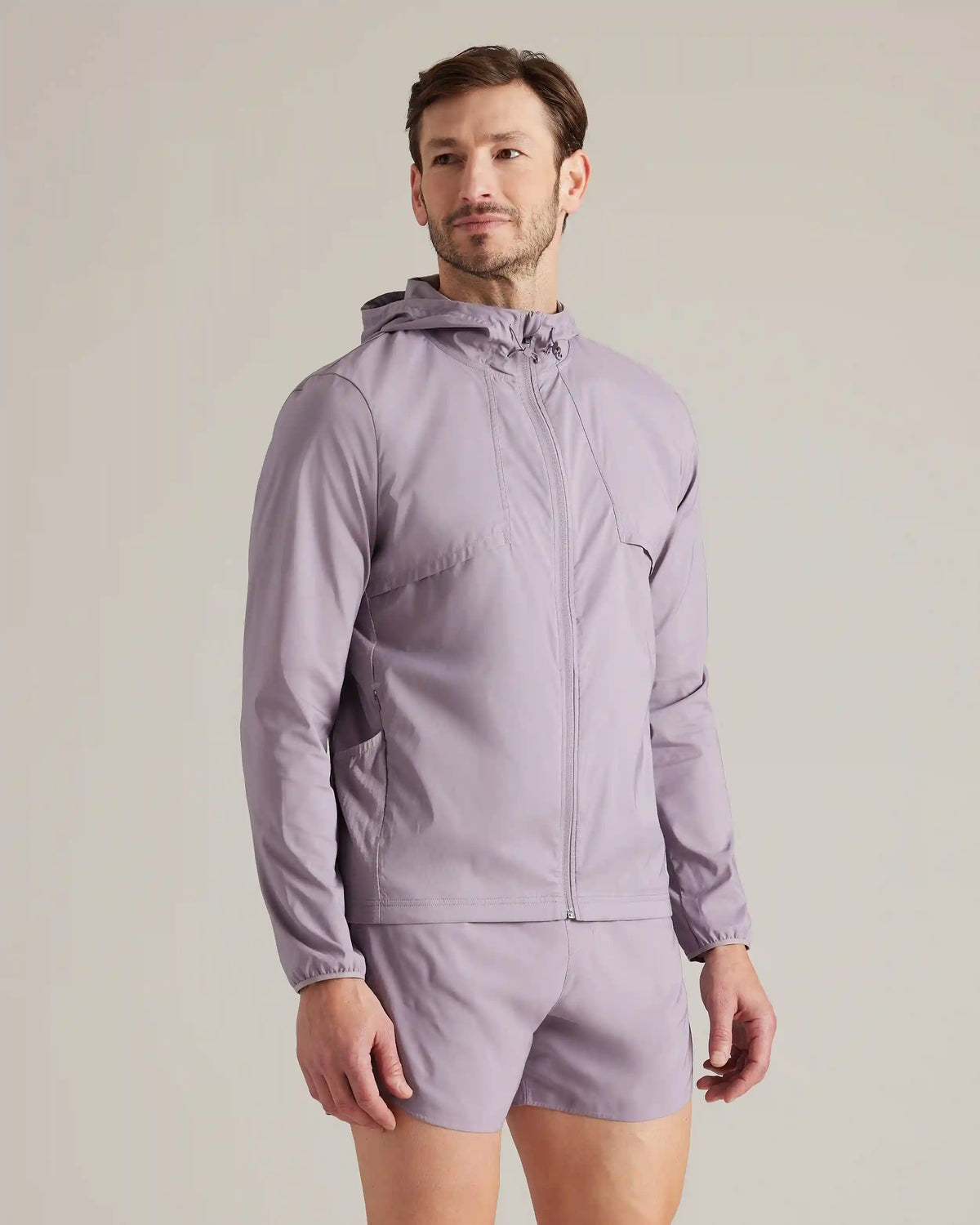 Outpace Full Zip Jacket -- Gray Stone