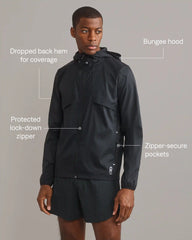 Outpace Full Zip Jacket -- Black