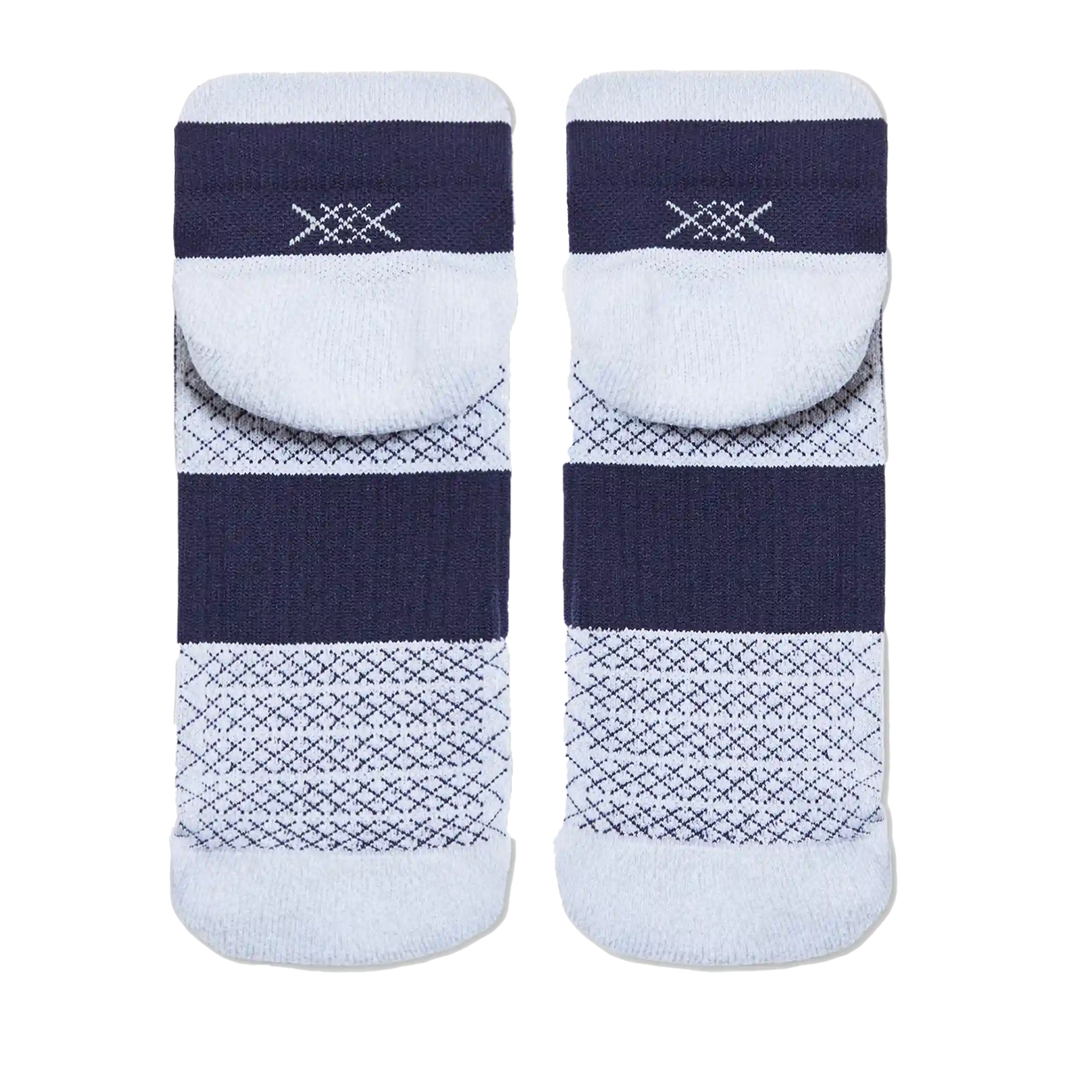 Essentials Ankle Sock -- Navy/Heather Gray