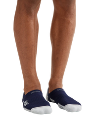 Essentials No Show Sock -- Navy/Heather Gray
