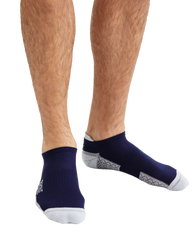 Essentials Ankle Sock -- Navy/Heather Gray