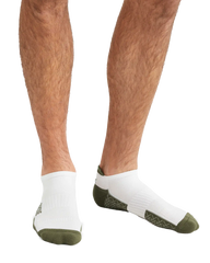 Essentials Ankle Sock -- White/Olivine