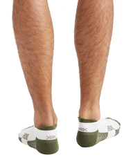 Essentials Ankle Sock -- White/Olivine