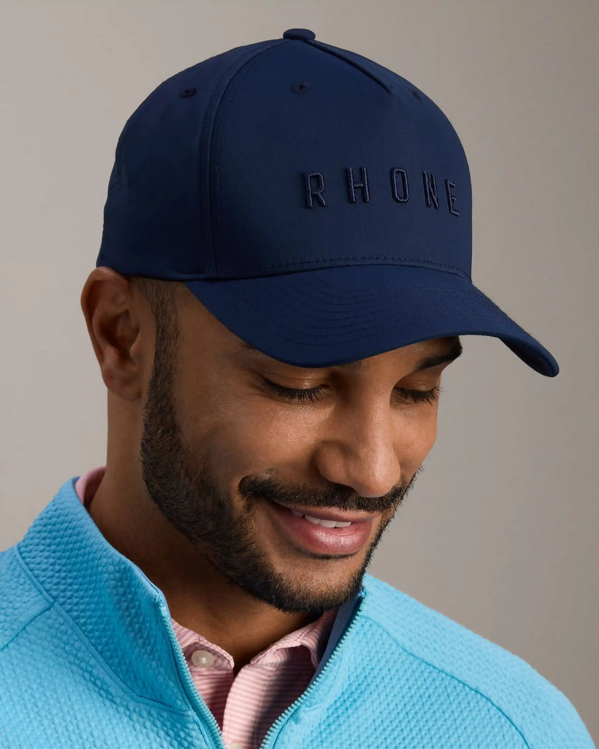 Peak Hat - Rhone Word Mark -- True Navy
