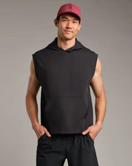 Range Sleeveless Hoodie -- Black
