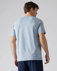 Reign Tee -- True Blue/Aquamarine Space Dye