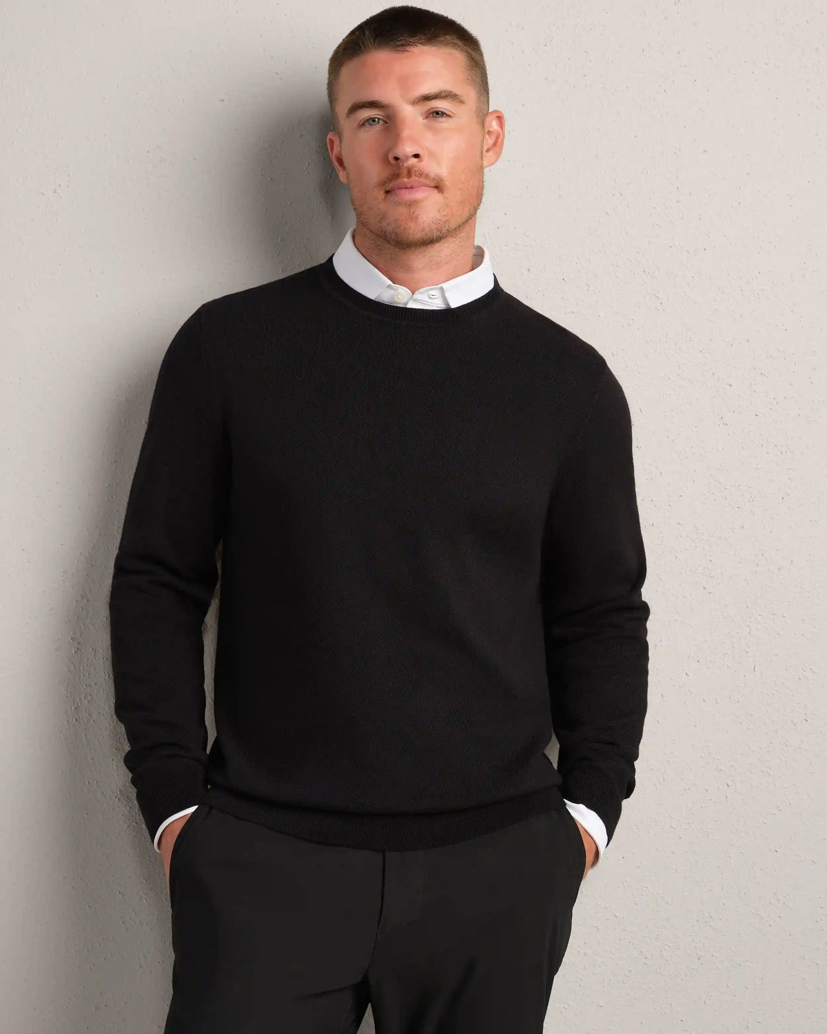 Resolve Pique Sweater -- Black