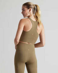Revive™ Longline Bra -- Brown Leaf