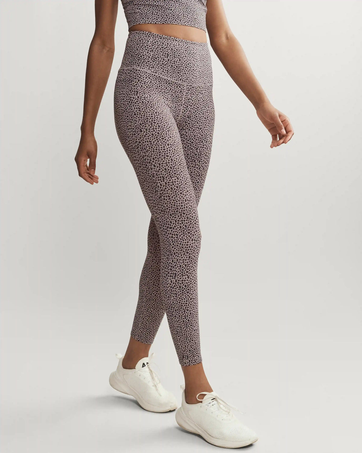 Revive™ 7/8 Legging -- Taupe Mist Dot