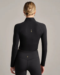 Revive™ 1/4 Zip -- Pure Black