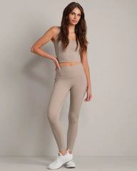 Revive™ Rib 7/8 Legging -- Beige Stone