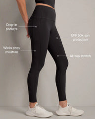 Revive™ Rib 7/8 Legging -- Black