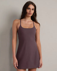Revive™ Rib Dress -- Deep Mauve