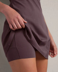 Revive™ Rib Dress -- Deep Mauve