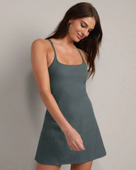 [OFFLINE] Revive™ Rib Dress -- Green Smoke