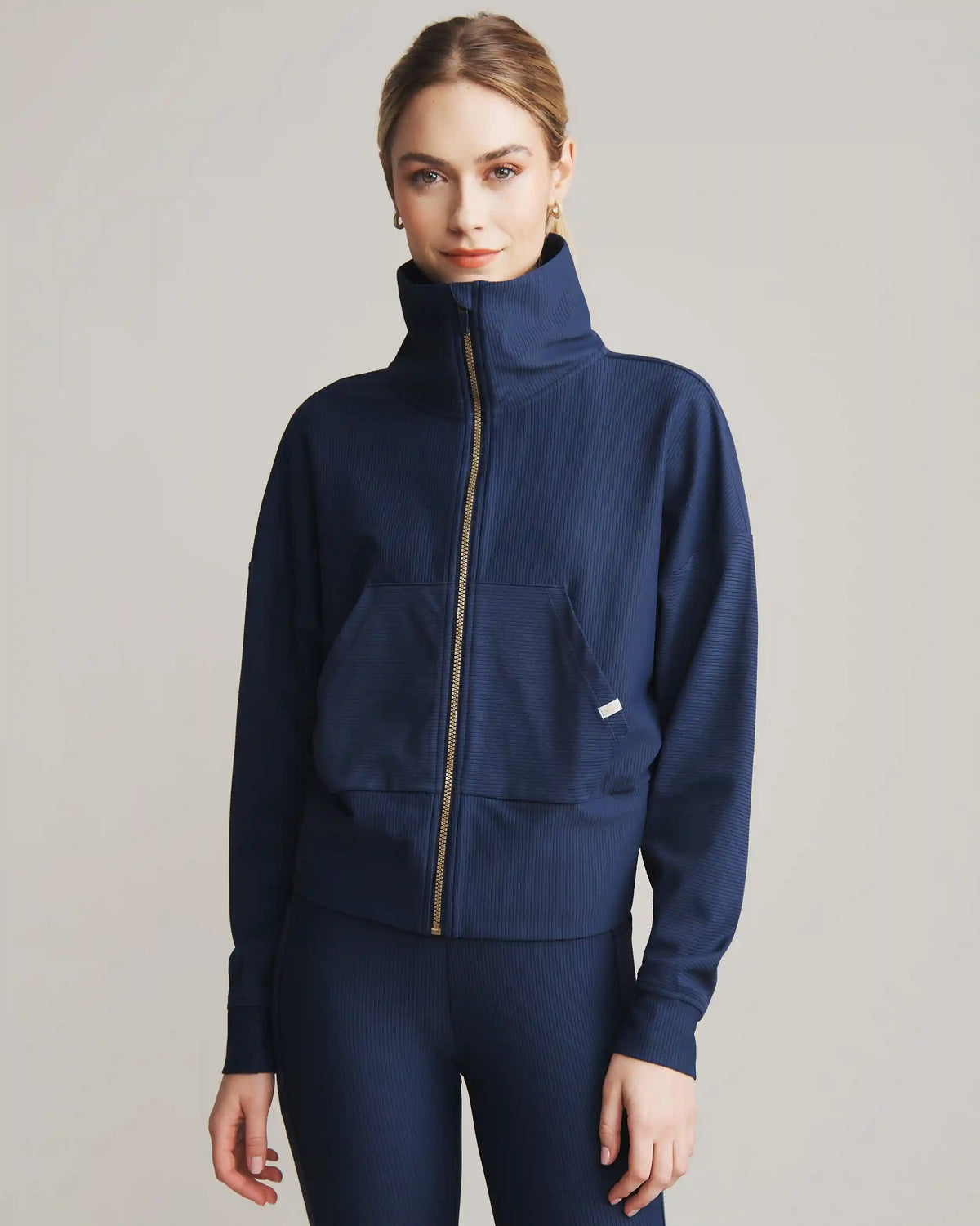 Ripple Full Zip -- Navy Blue