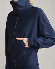 Ripple Full Zip -- Navy Blue