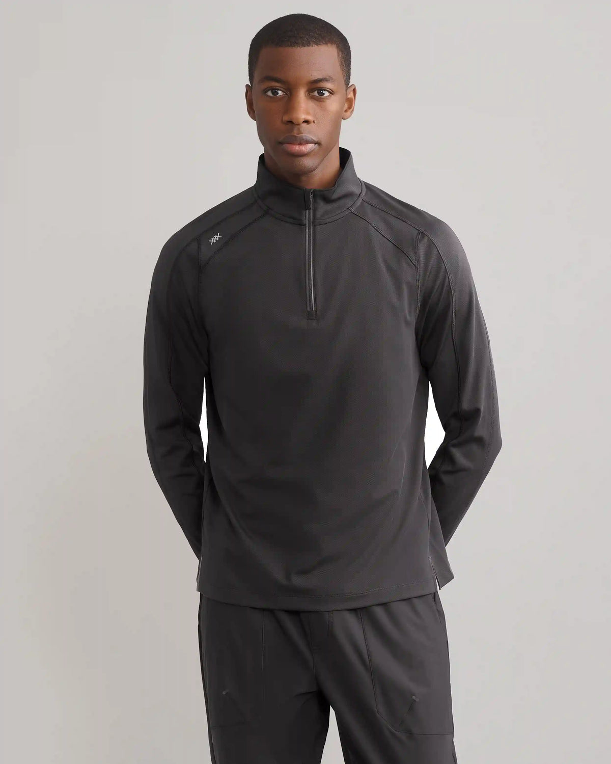Rise 1/4 Zip -- Asphalt