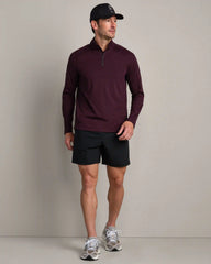 Rise 1/4 Zip -- Mulberry
