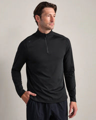 Rise 1/4 Zip -- Pure Black
