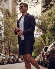 Big Easy Seersucker Coaches Jacket -- True Navy