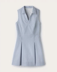 Saltair Dress -- Washed Navy Stripe