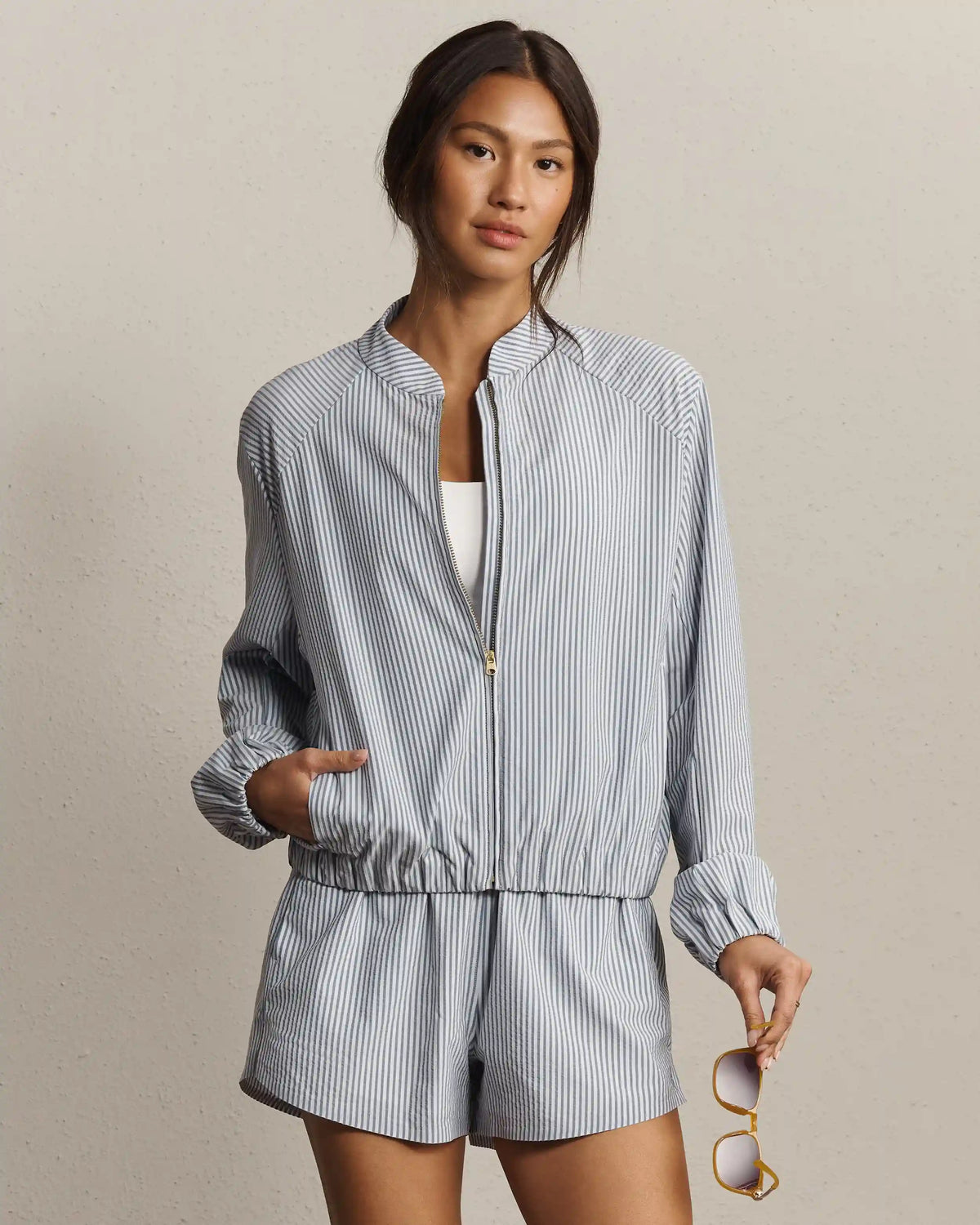 Saltair Jacket -- Washed Navy Stripe