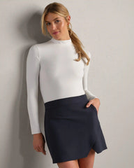 Serene Mock Neck -- Snow White