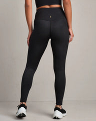 Shimmer 7/8 Legging -- Pure Black