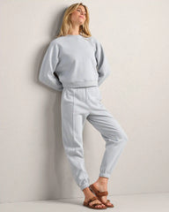 Signature Rib Jogger -- Blue Pearl