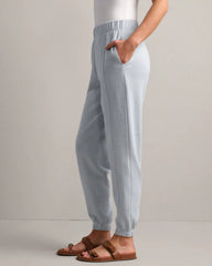 Signature Rib Jogger -- Blue Pearl