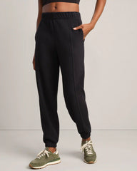 Signature Rib Jogger -- Pure Black