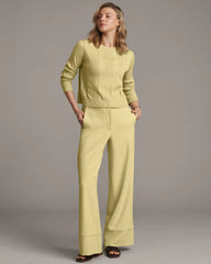 Somer Pullover Sweater -- Spring Chartreuse