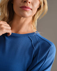 Sporty Sweater -- Deep Sea Blue
