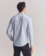 State of Mind Shirt - Slim Fit -- Light Blue/Black Mini Windowpane