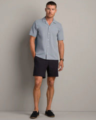 State of Mind Camp Collar Shirt -- Blue Stone Oxford