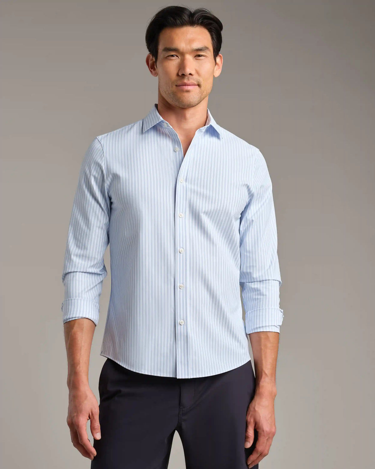 [OFFLINE] State of Mind Shirt - Slim Fit - Wide Stripe -- Blue Medium Stripe