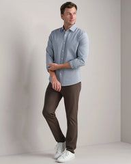 State of Mind Shirt - Slim Fit -- Blue Pearl Houndstooth
