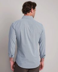 State of Mind Shirt - Slim Fit -- Blue Pearl Houndstooth