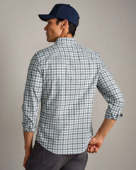 [OFFLINE] State of Mind Shirt - Slim Fit -- Pine Gray/White Plaid