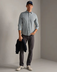 [OFFLINE] State of Mind Shirt - Slim Fit -- Pine Gray/White Plaid