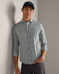 [OFFLINE] State of Mind Shirt - Slim Fit -- Pine Gray/White Plaid