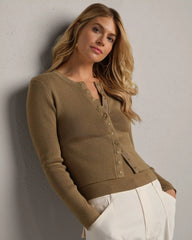 Sutton Snap Cardigan -- Sedona Khaki