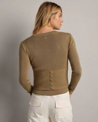Sutton Snap Cardigan -- Sedona Khaki
